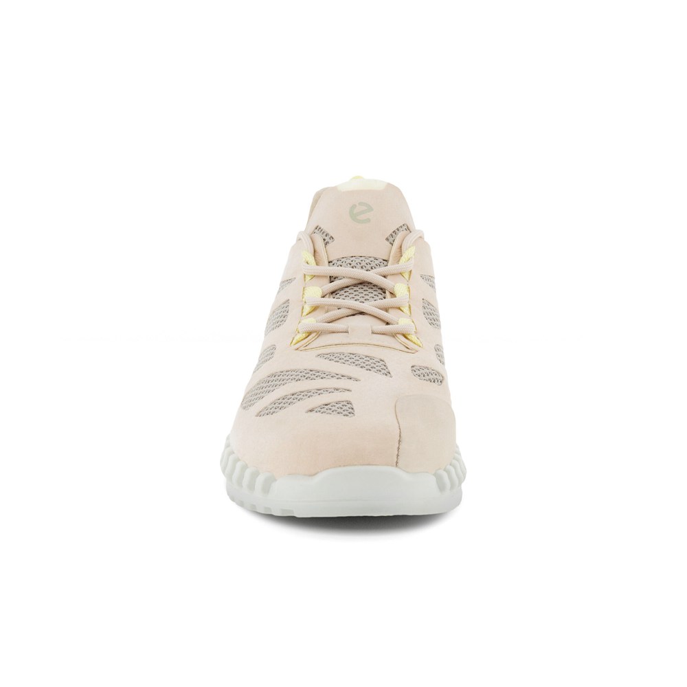 ECCO Womens Sneakers Beige - Zipflex Low Tex - KSL-360178